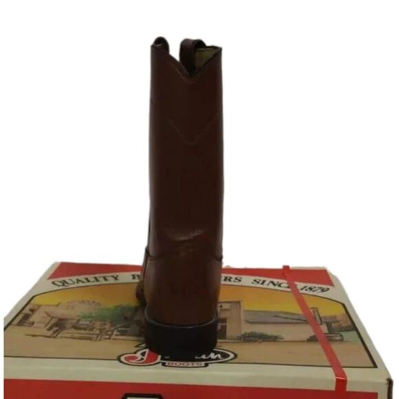 NWT Justin Boots 3404 Leather Roper Boots W/ A Bonus Surprise 10A! CONSIGNMENT! - Picture 10 of 15